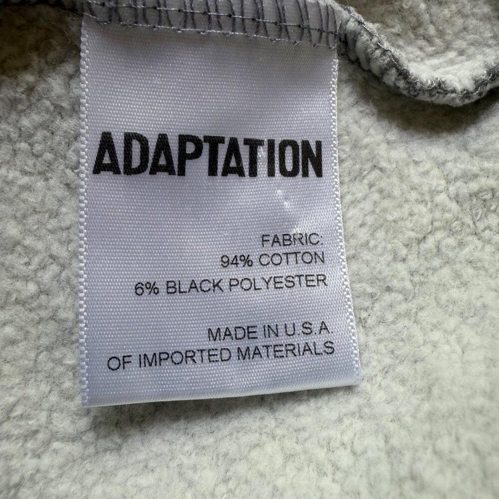 Adaptation Post LA Size L Gray Red Rose Floral Embroidered Crewneck Sweatshirt - Picture 8 of 15